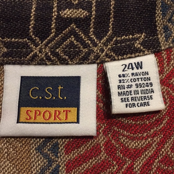 CST Sport Heavy Cotton Blend Top/Jacket 24w - Picture 3 of 8